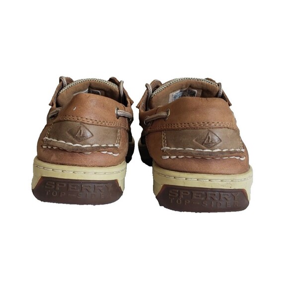 Sperry Top-sider Billfish 3 eye Boat Shoes Men\'s 10  Dark Tan Leather 0799320